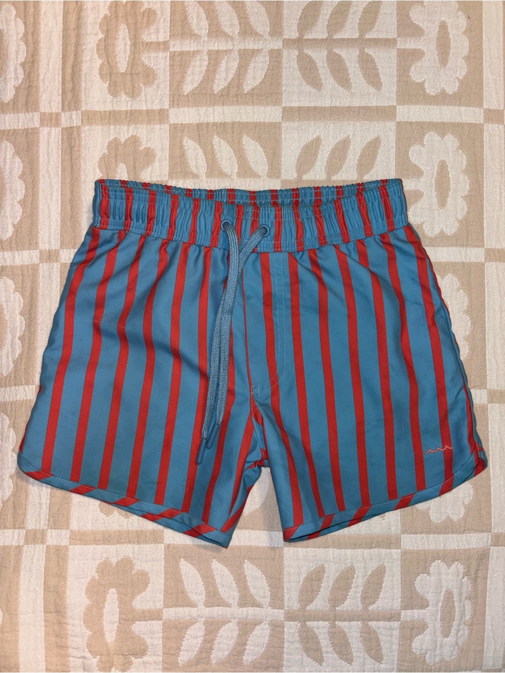 Boys Minnow Swim Stripe Boardies 6/7